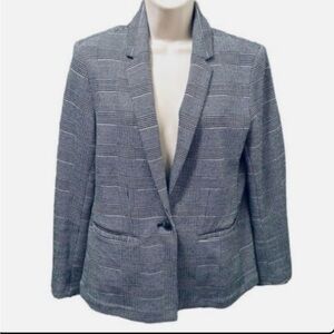 Old Navy Black and White Houndstooth Blazer